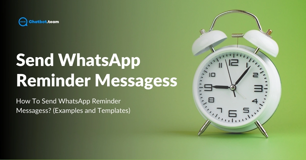 send WhatsApp reminder messagess