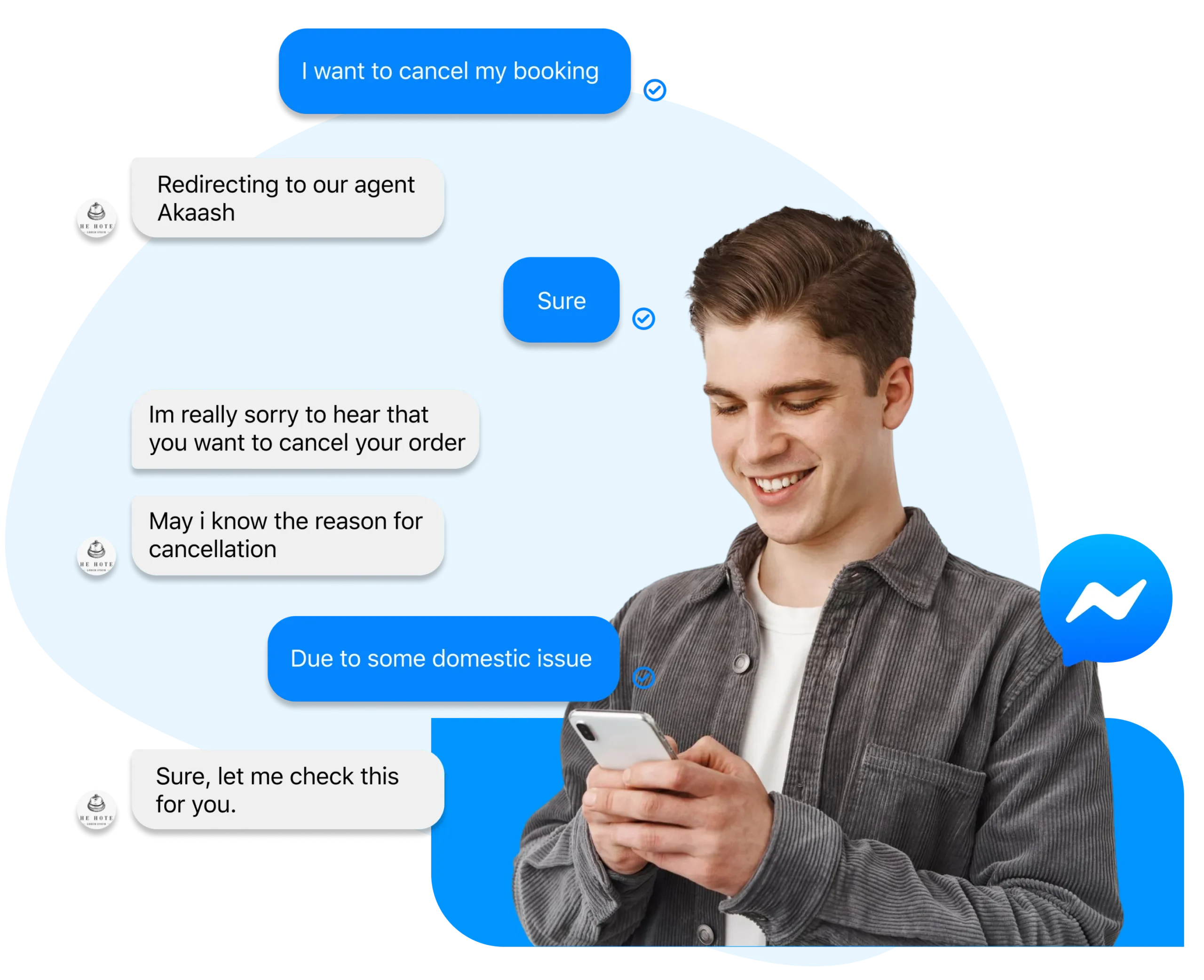 Engage with your customers with our messenger solution