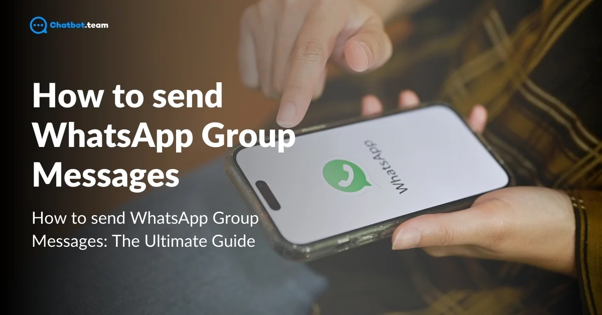 How to send WhatsApp Group Messages