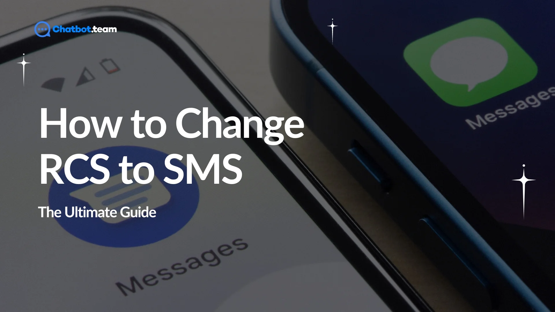 how to change RCS to SMS