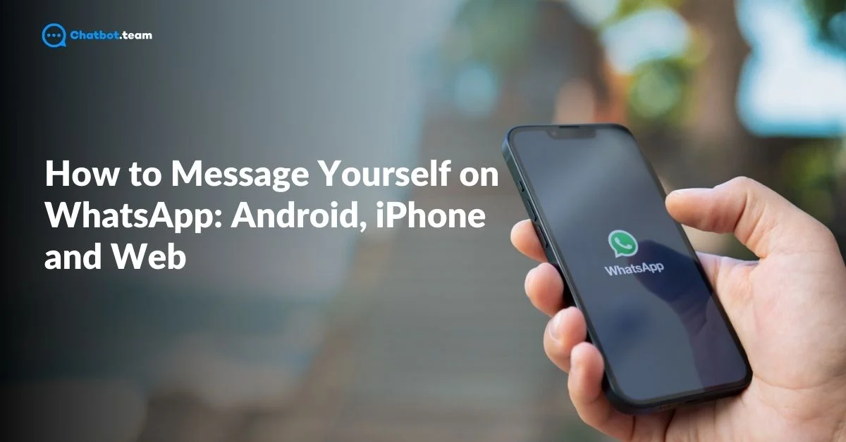 how to message yourself on whatsapp
