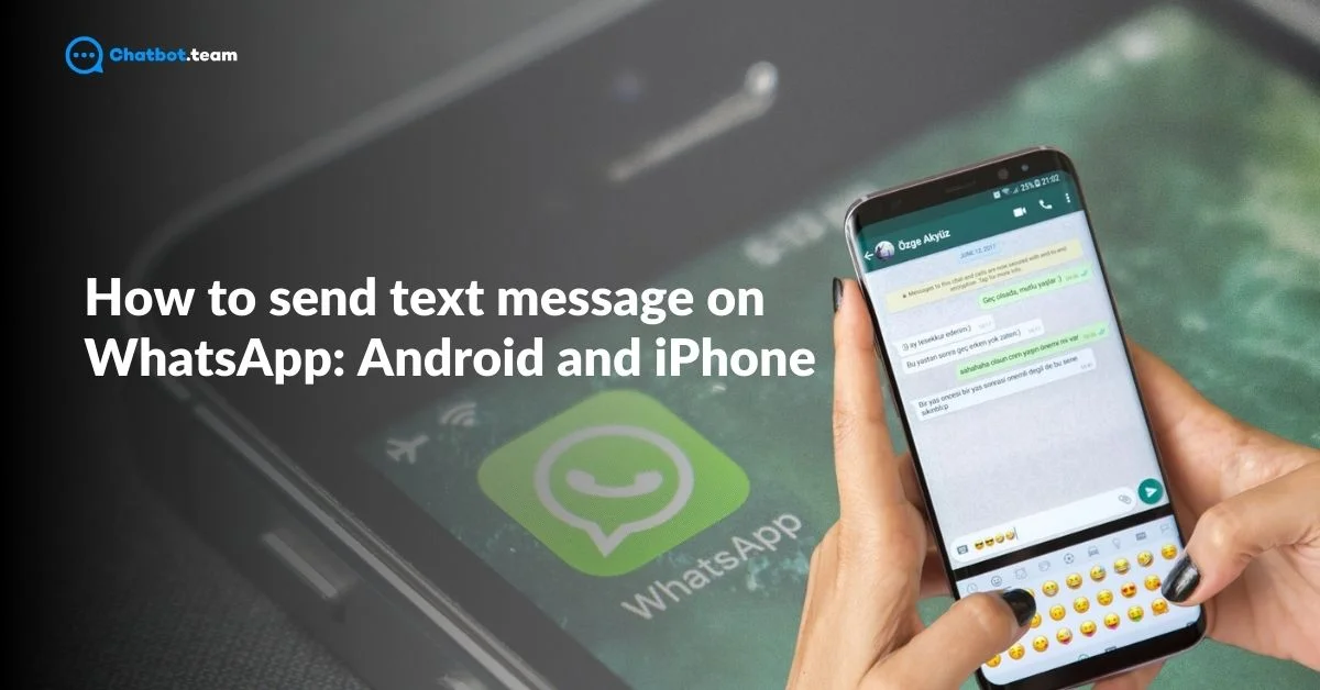 how to send text message on whatsapp