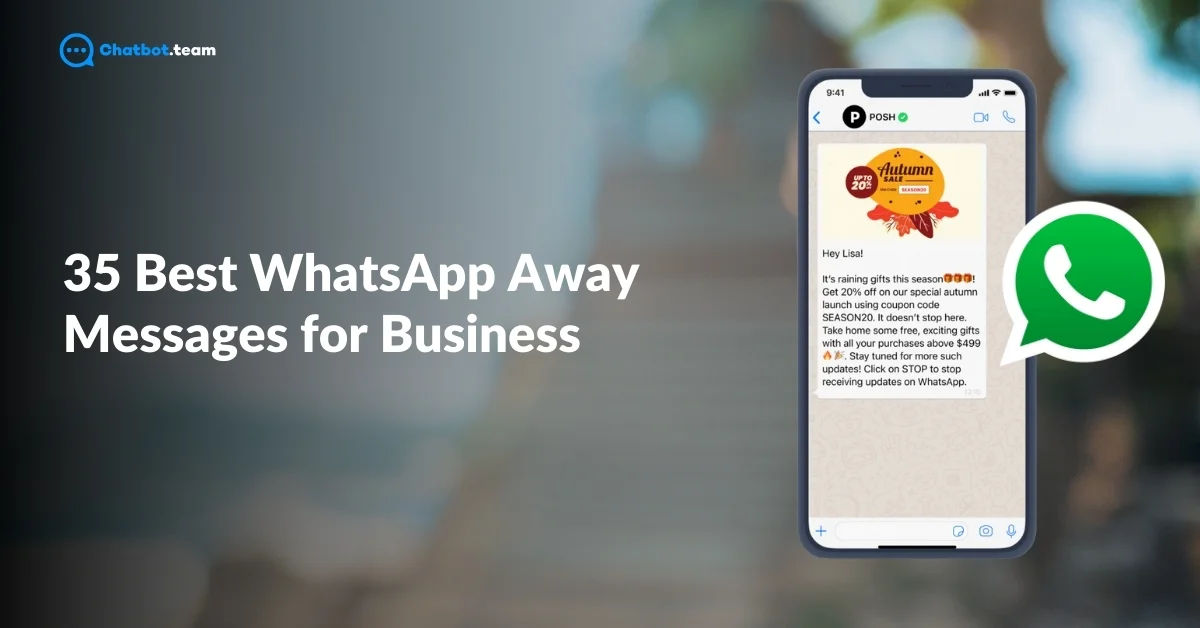 whatsapp away messages for business