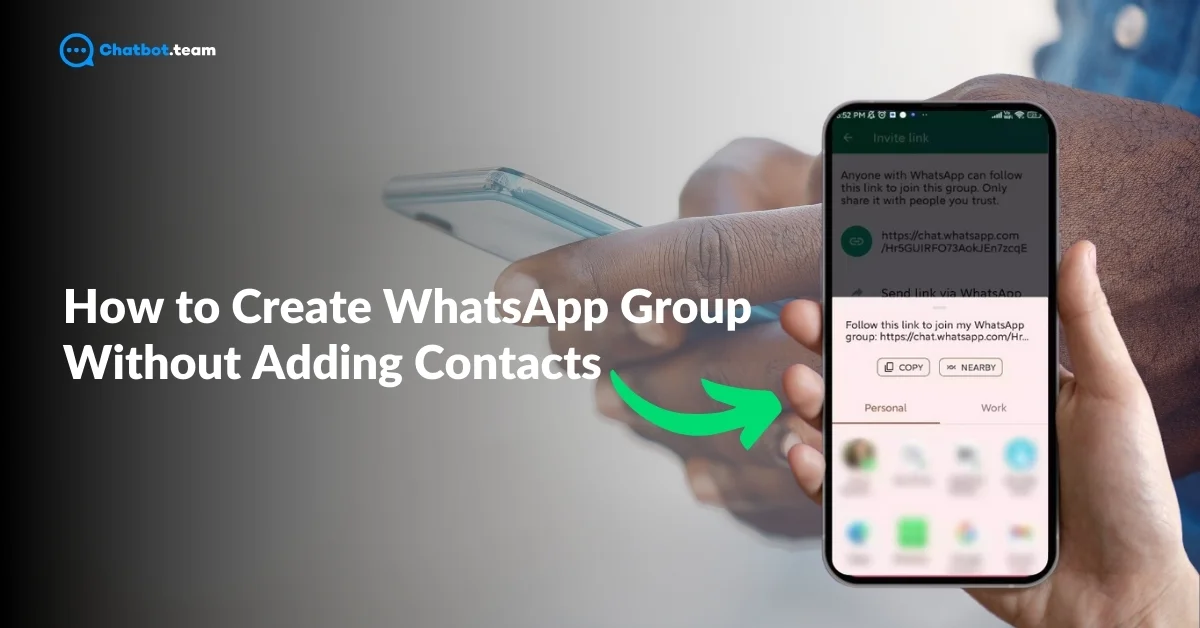 How to Create Whatsapp Group Without Adding Contacts?