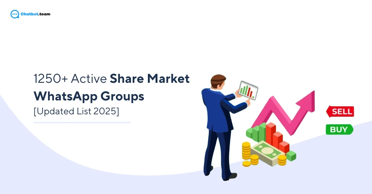 1250+ Active Share Market WhatsApp Groups [Updated List 2025]